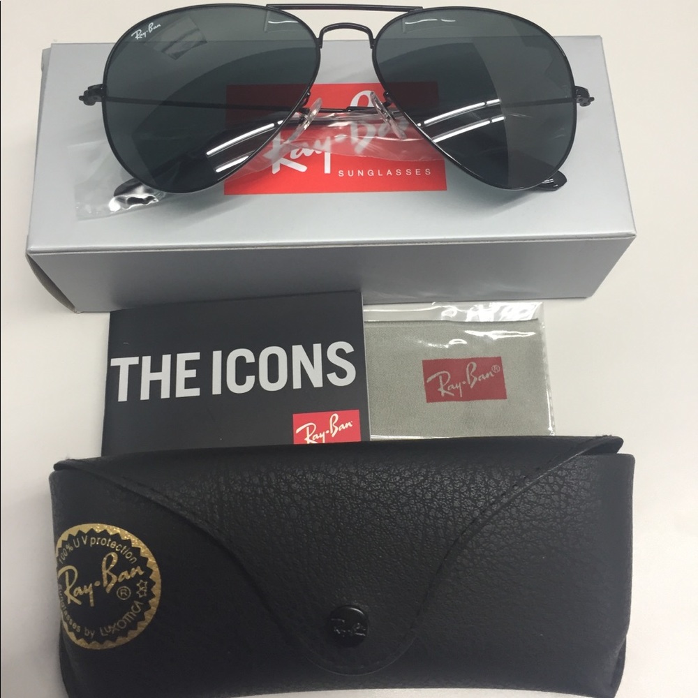 SALE🚨 Rayban Aviators Black Sunglasses RB3025 😎